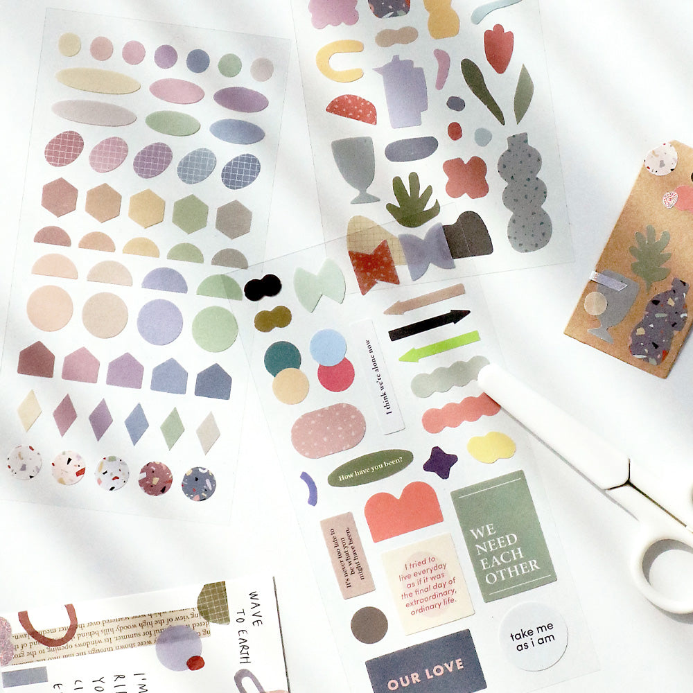 Collage Sticker Pack 8 Sheets Iconic 3 Decorative Sticker Hunter & The Scholar
