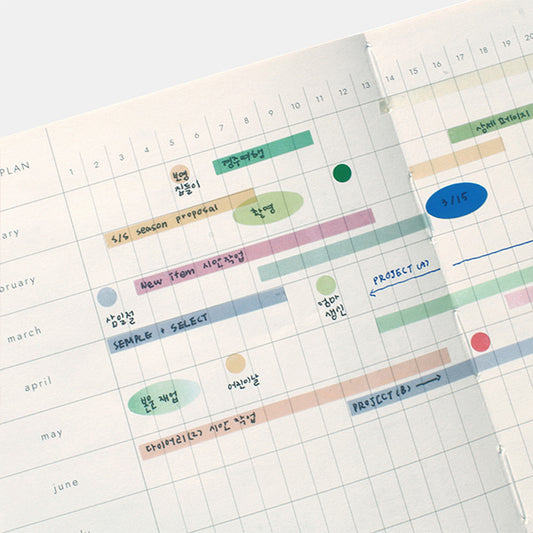 Layer See-Through Sticker 2 Sheets After the Rain 1 Planner Stickers Hunter & The Scholar