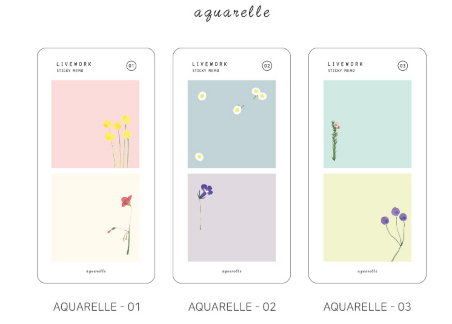 Color Palette & Aquarelle Sticky Memo