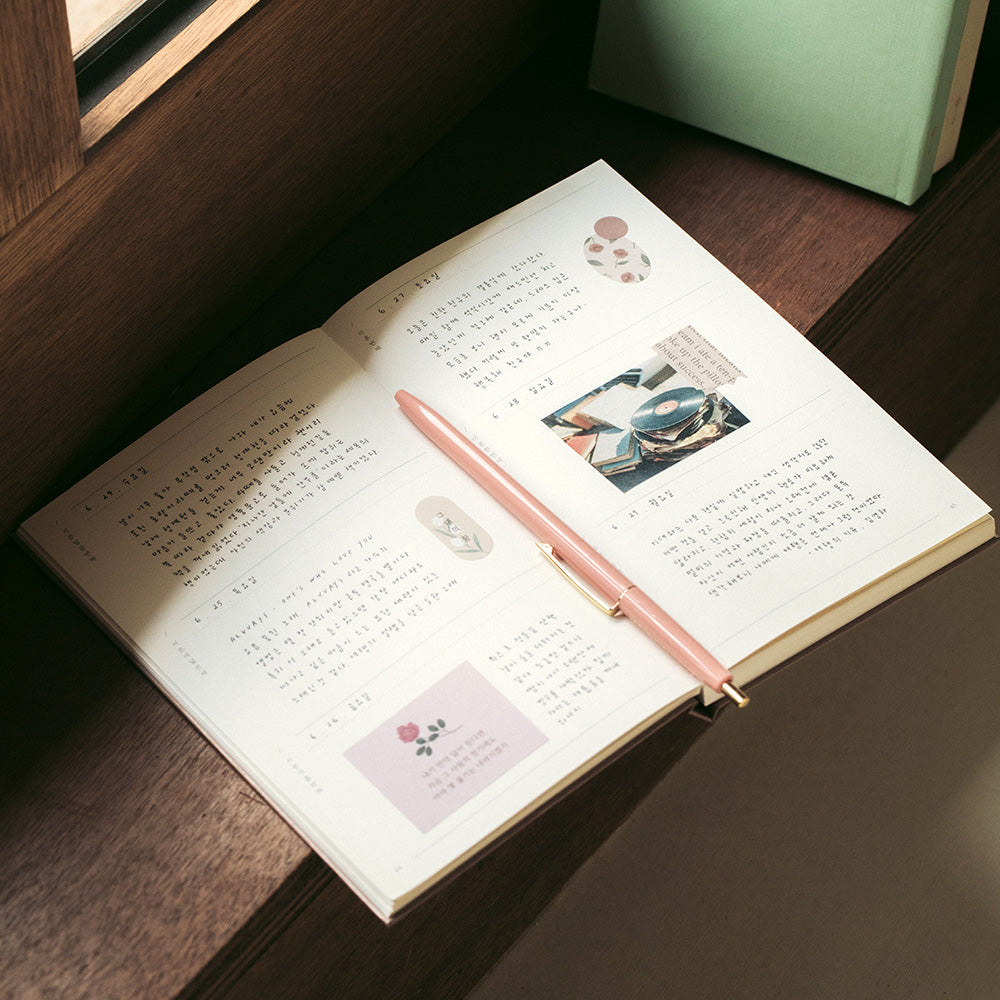 Meaningful Moments Fabric Hardcover Diary Journal 365 days, 114x183mm Livework 6 Planner, Journal, Diary Hunter & The Scholar