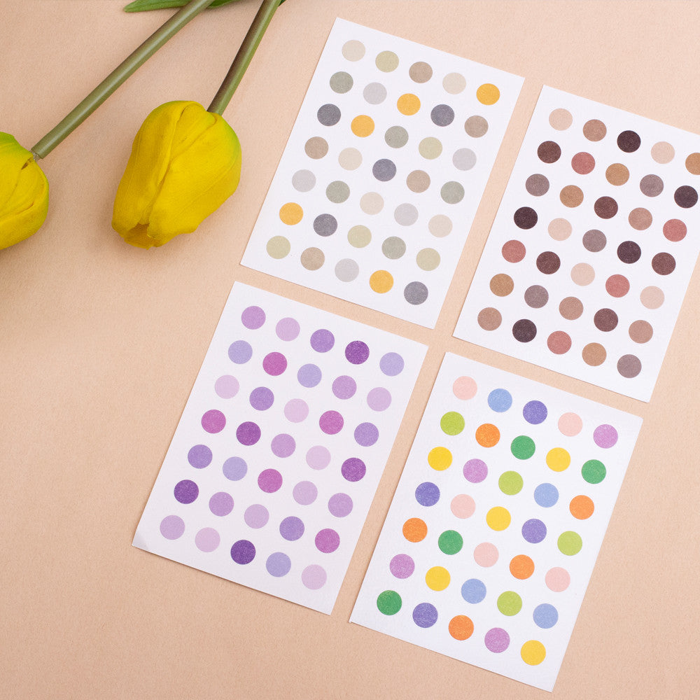Polka Dot Sticker Set: Tea Series Lucalab 1 Planner Stickers Hunter & The Scholar