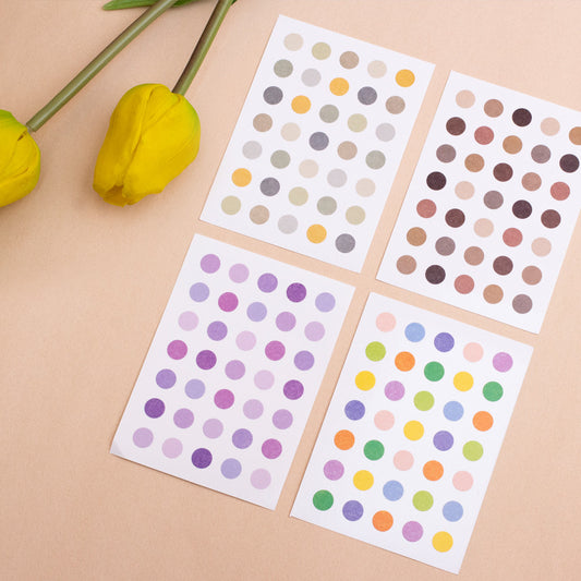 Polka Dot Sticker Set: Tea Series Lucalab 1 Planner Stickers Hunter & The Scholar