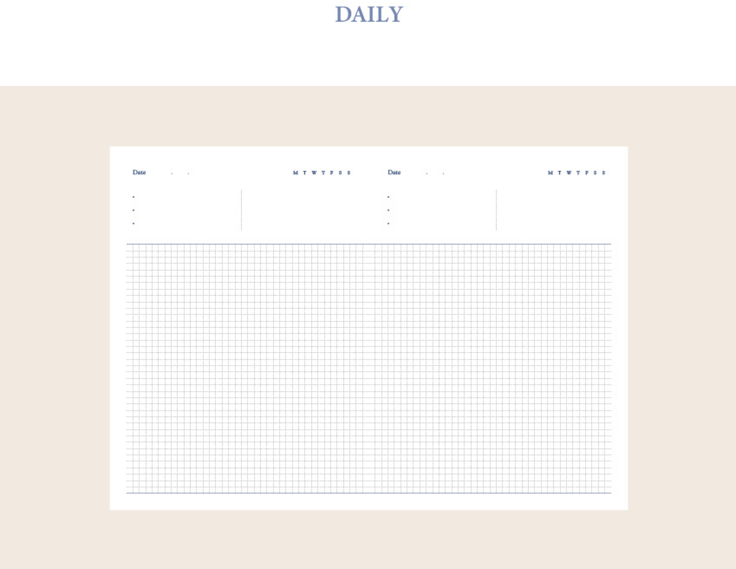 Day;Flow Daily Diary Dash and Dot 4 Planner, Journal, Diary Hunter & The Scholar