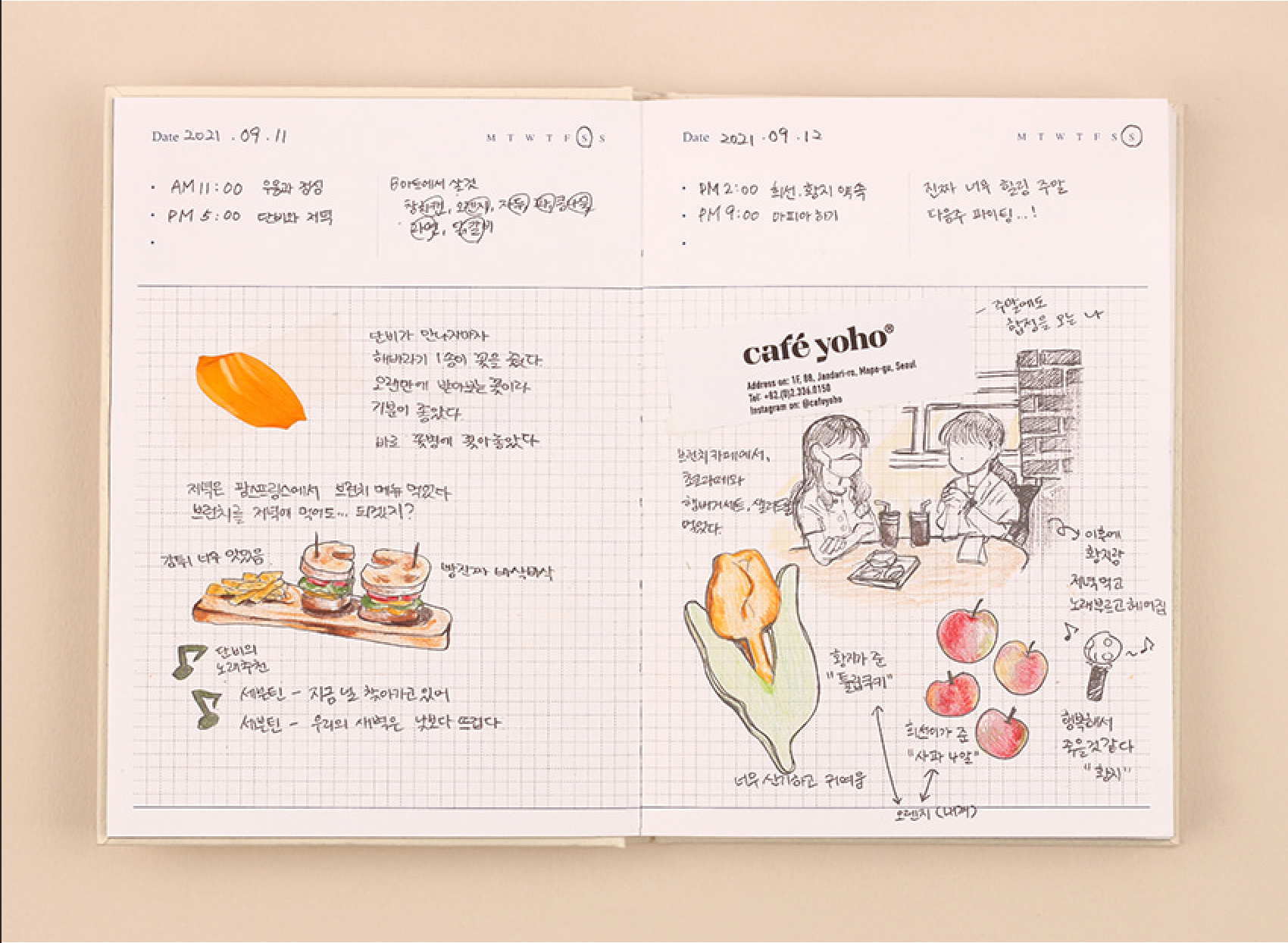 Day;Flow Daily Diary Dash and Dot 8 Planner, Journal, Diary Hunter & The Scholar