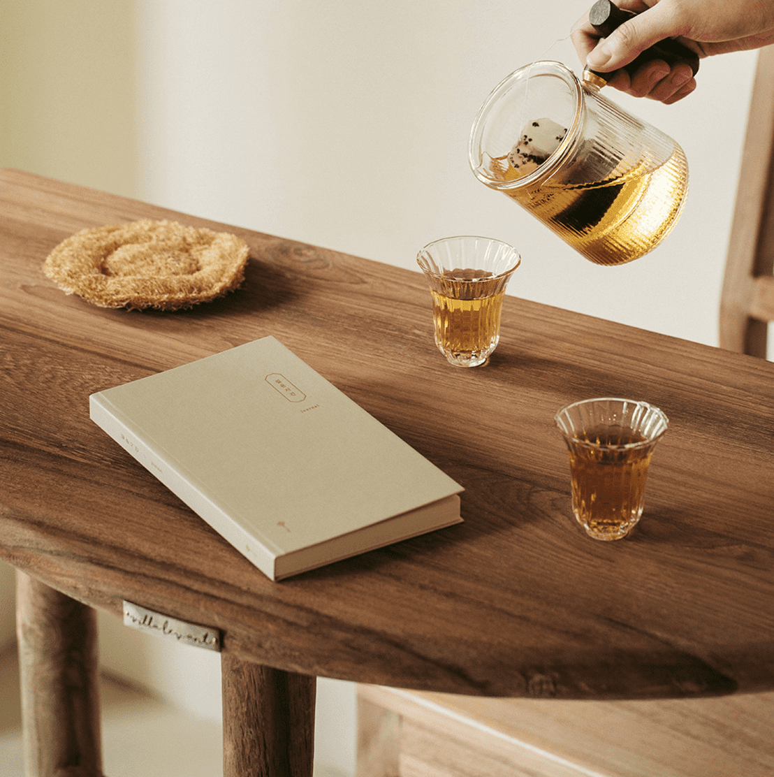 Meaningful Moments Fabric Hardcover Diary Journal 365 days, 114x183mm Livework 5 Planner, Journal, Diary Hunter & The Scholar