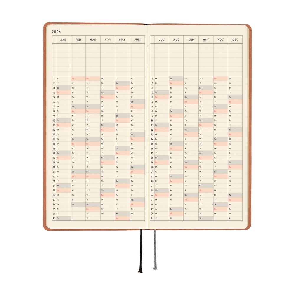 2026 Hobonichi Techo Weeks: Smooth (Milk Cocoa)