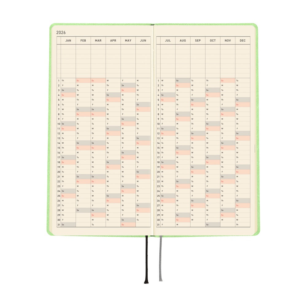 2026 Hobonichi Techo Weeks: Smooth (Melon Sorbet)