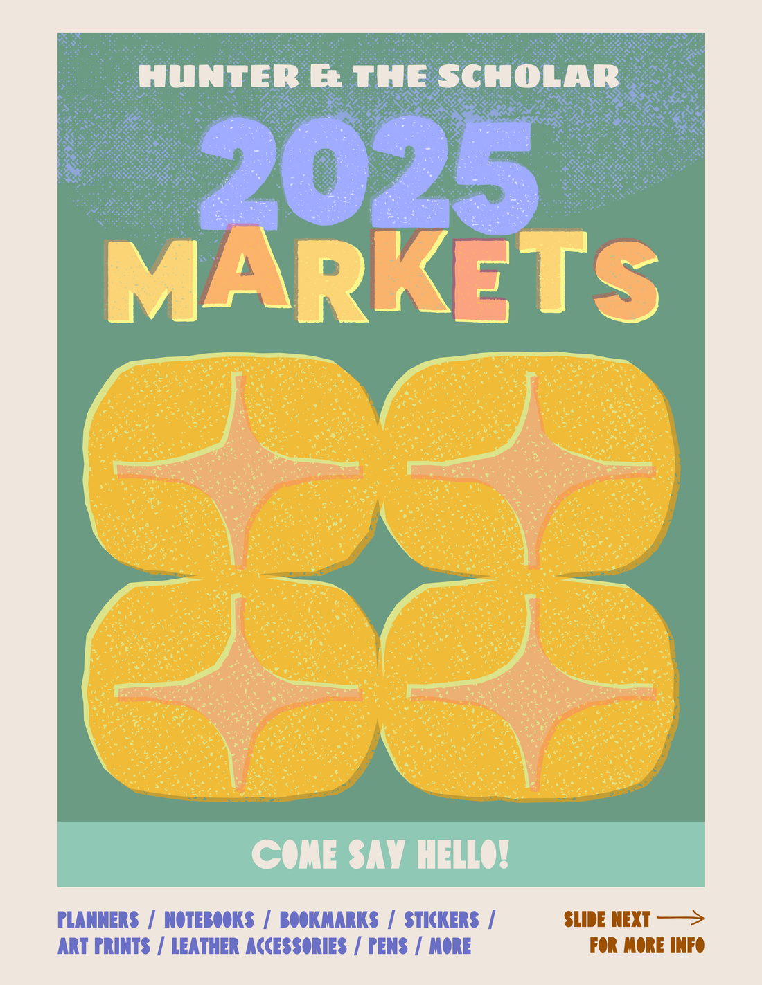Come Say Hello! (Markets, Shows, and Open Studios Schedule)