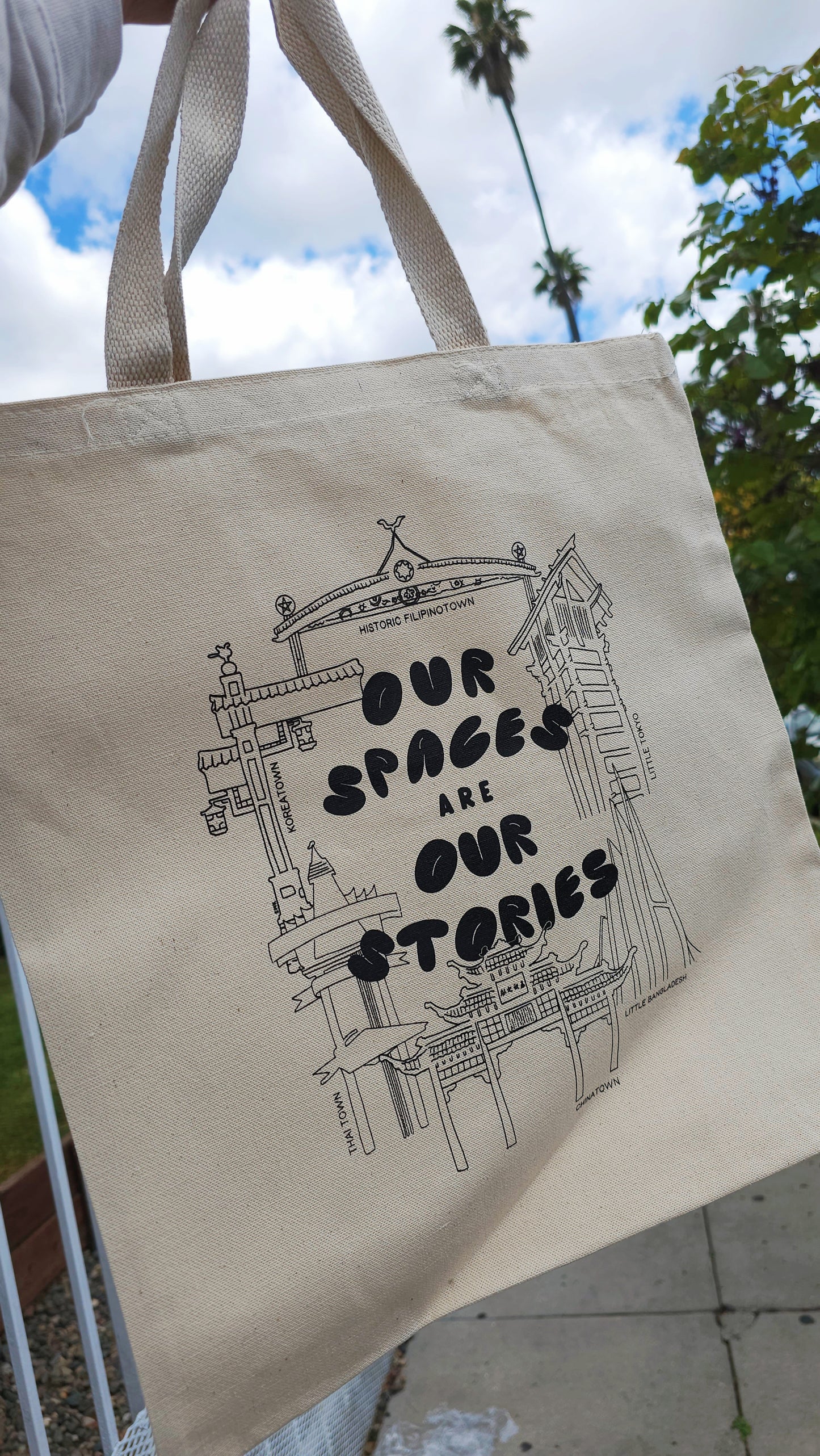 Our Spaces are Our Stories Tote for AAPI AANHPI Heritage Month in Black