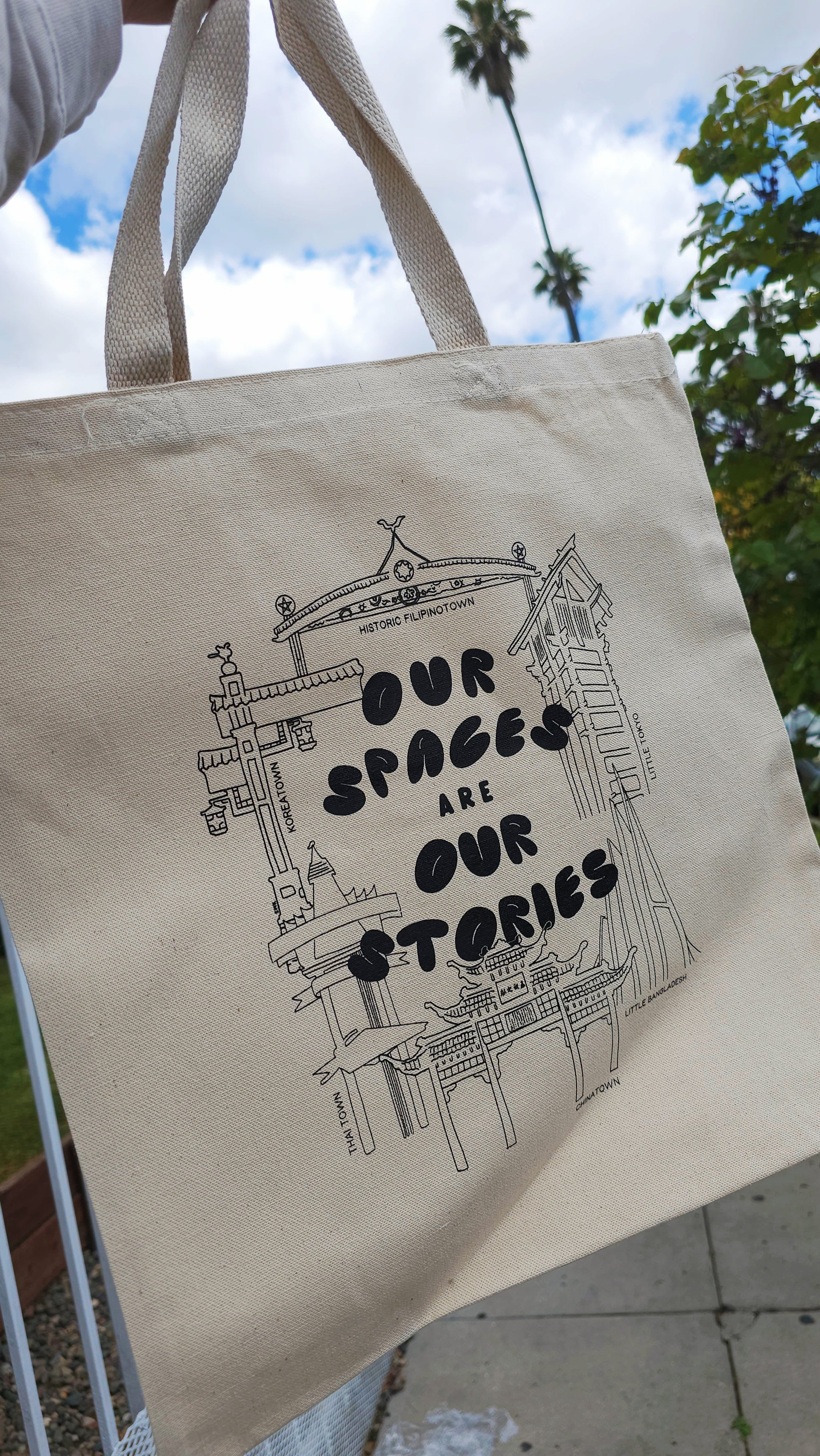 Our Spaces are Our Stories Tote for AAPI AANHPI Heritage Month in Black