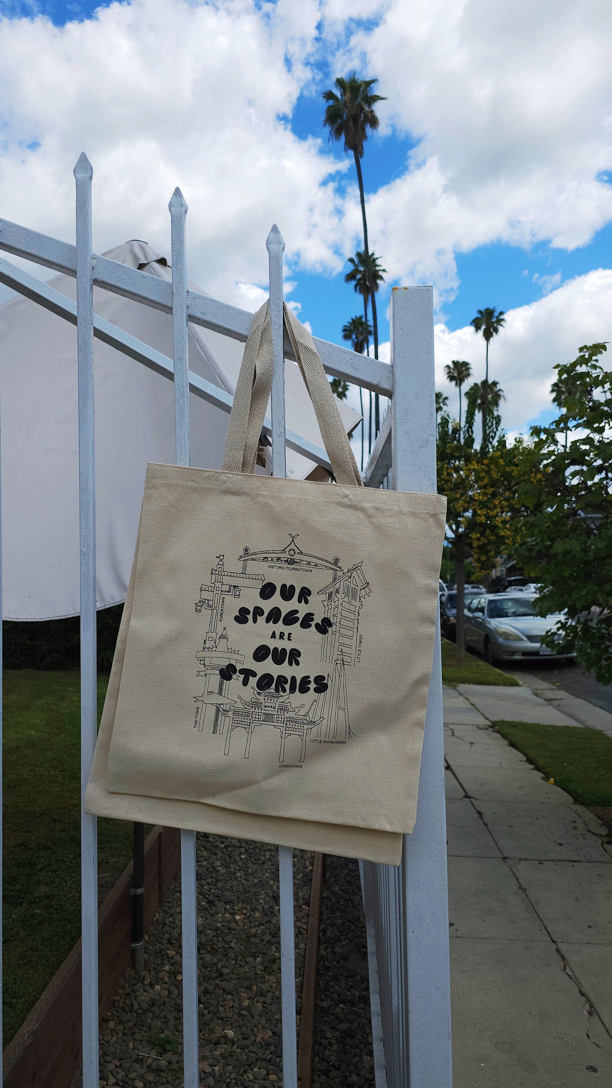 Our Spaces are Our Stories Tote for AAPI AANHPI Heritage Month in Black