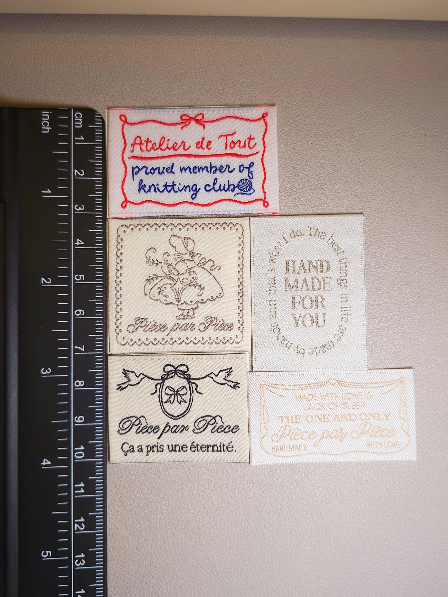 Woven Label Stickers