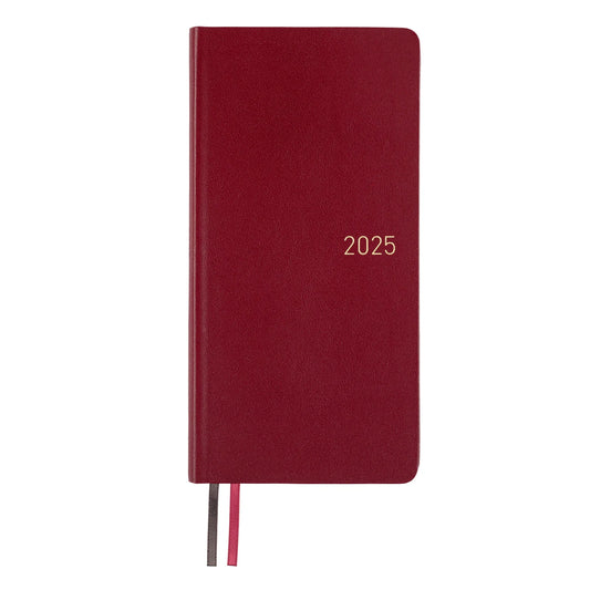 2025 Hobonichi Techo Weeks Leather Planner (Pomegranate)