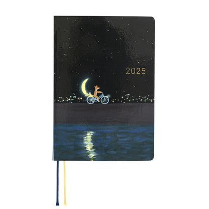 2025 Hobonichi Techo HON A6 Planner (Hiroko Kubota -- Crescent Moon Delivery)