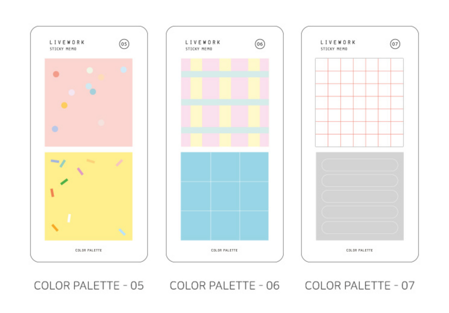 Color Palette & Aquarelle Sticky Memo