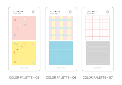 Color Palette & Aquarelle Sticky Memo