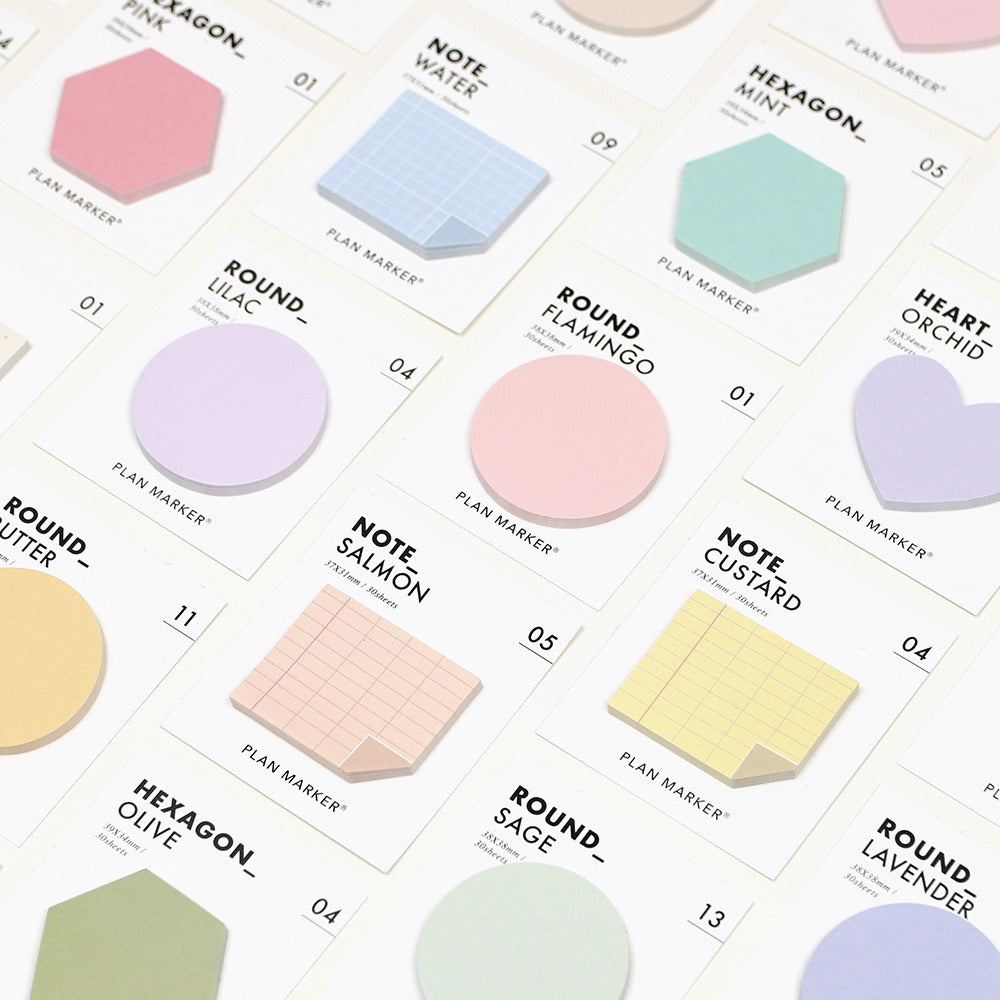 Mini Sticky Notes (Circle, Flamingo) – Hunter & The Scholar