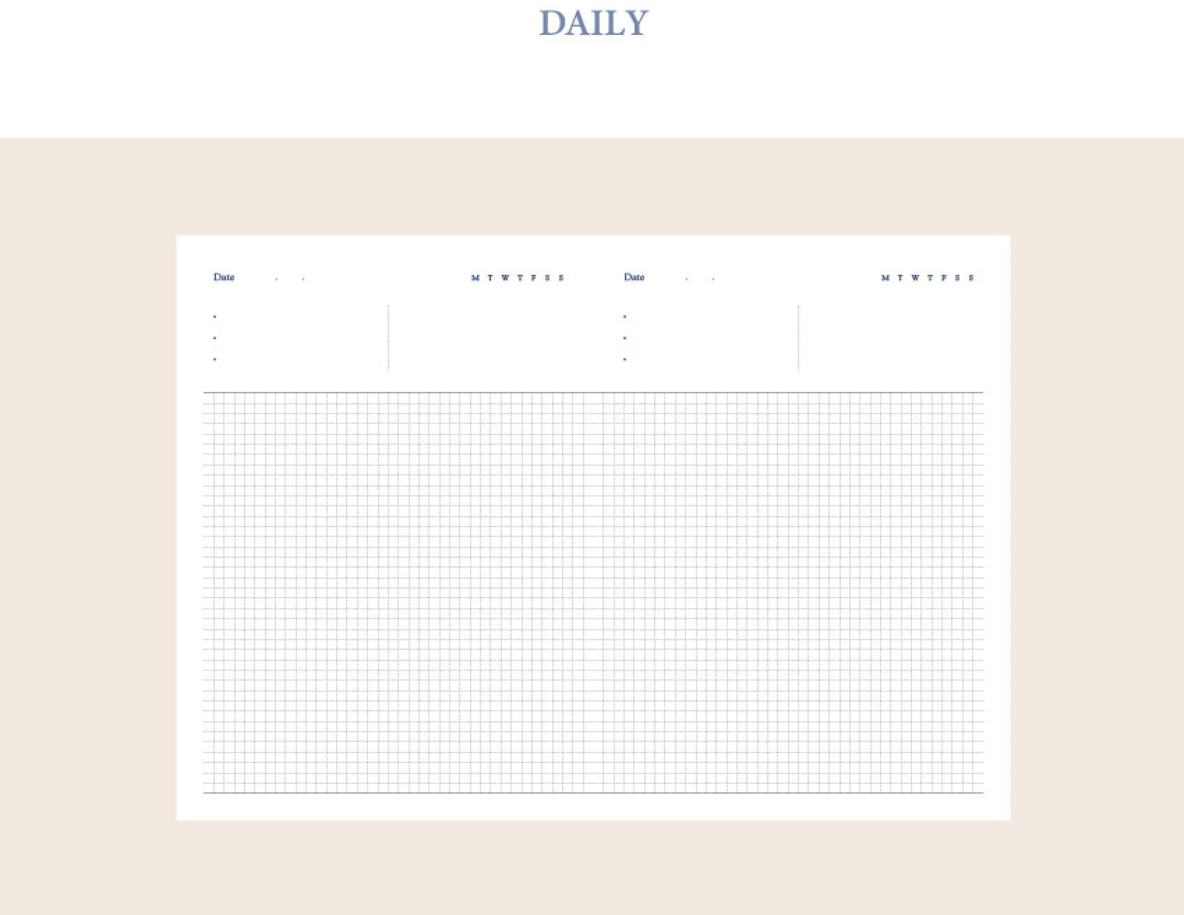 Day;Flow Daily Diary Dash and Dot 4 Planner, Journal, Diary Hunter & The Scholar