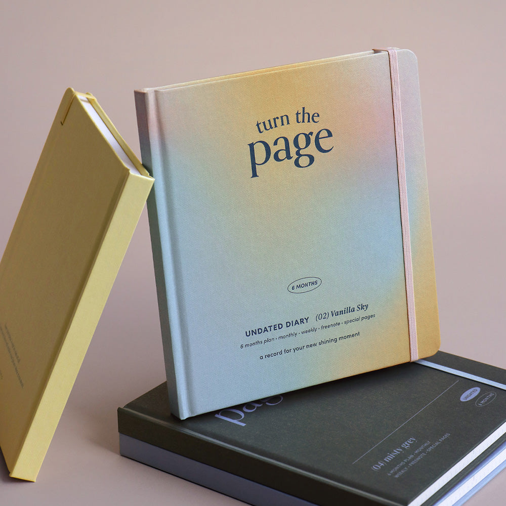 Turn the Page Diary 6-month Planner Iconic 7 Planner, Journal, Diary Hunter & The Scholar