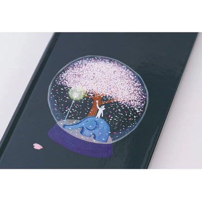 2025 Hobonichi Techo Weeks Planner (Hiroko Kubota -- Night Sakura Snow Dome)