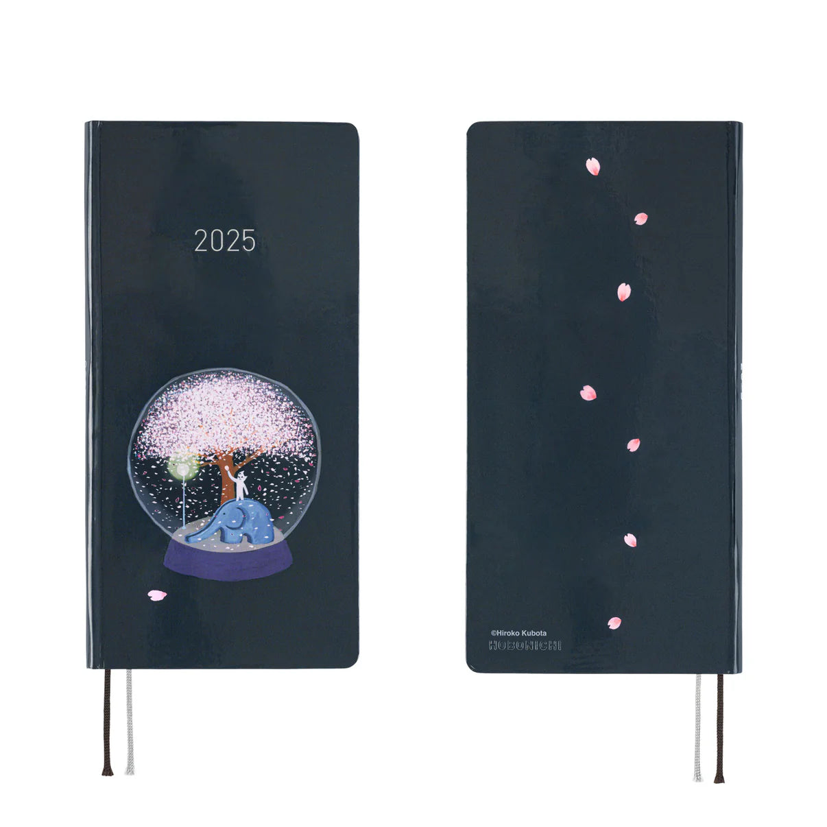 2025 Hobonichi Techo Weeks Planner (Hiroko Kubota -- Night Sakura Snow Dome)