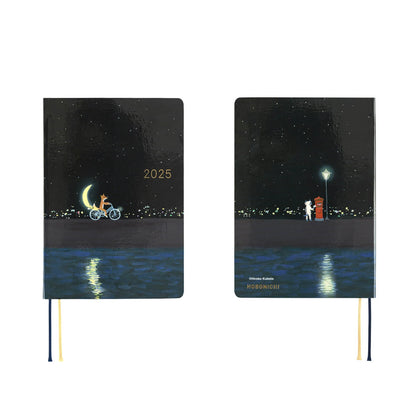 2025 Hobonichi Techo HON A6 Planner (Hiroko Kubota -- Crescent Moon Delivery)