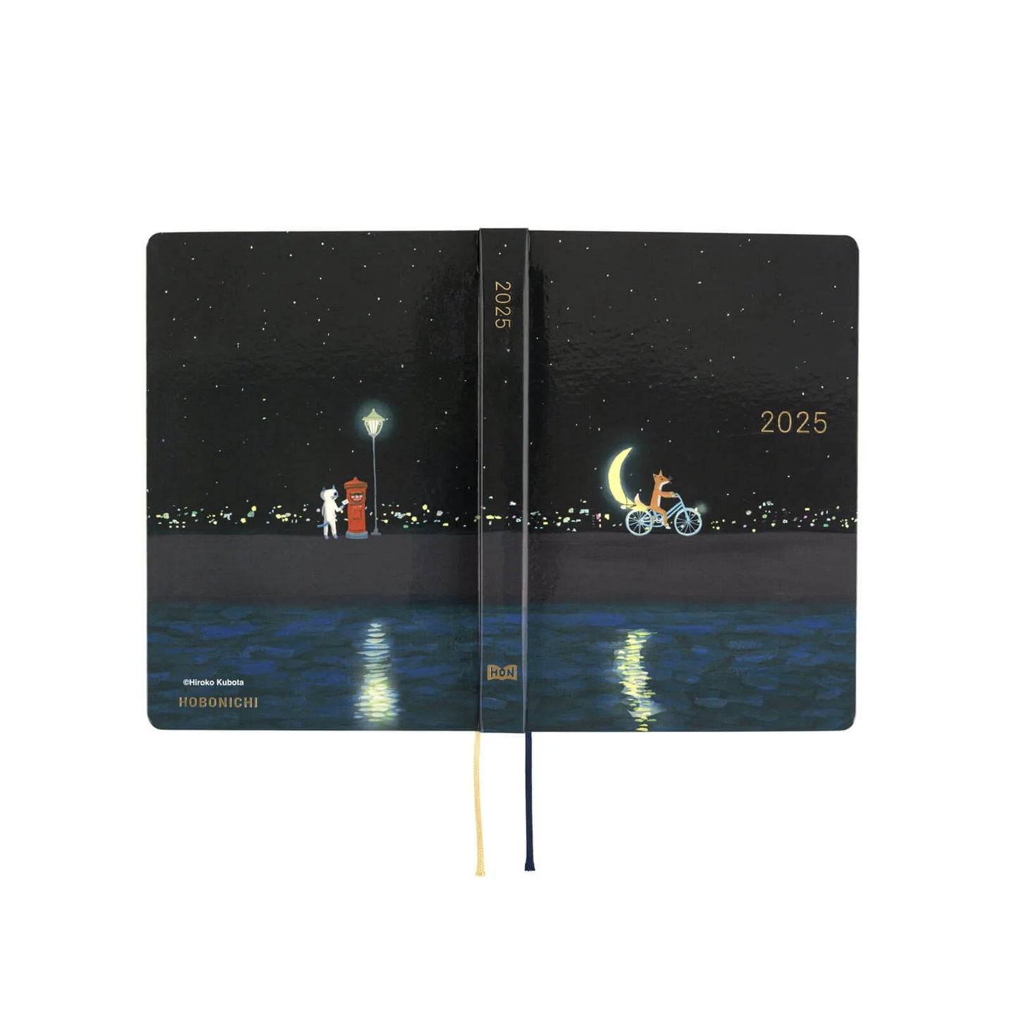 2025 Hobonichi Techo HON A6 Planner (Hiroko Kubota -- Crescent Moon Delivery)