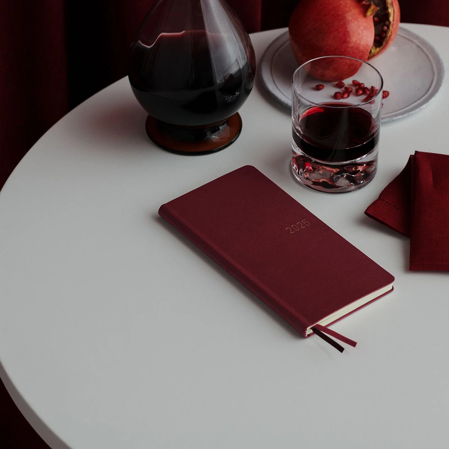 2025 Hobonichi Techo Weeks Leather Planner (Pomegranate)