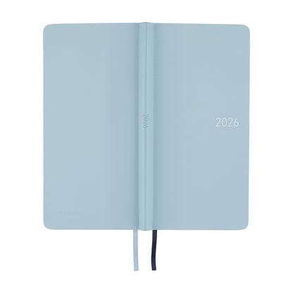 2026 Hobonichi Techo Weeks: Leather (Snow Blue)