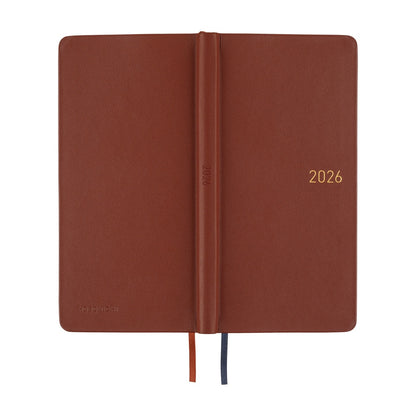 2026 Hobonichi Techo Weeks: Leather (Wine Brown)