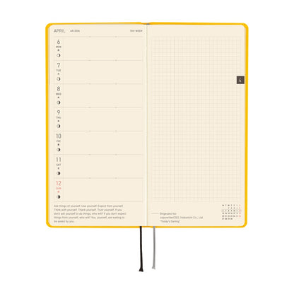 2026 Hobonichi Techo Weeks: Colors (Full Moon Yellow)