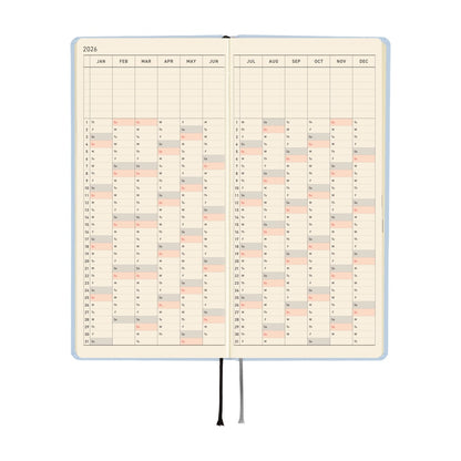 2026 Hobonichi Techo Weeks: Colors (Sky Mist)