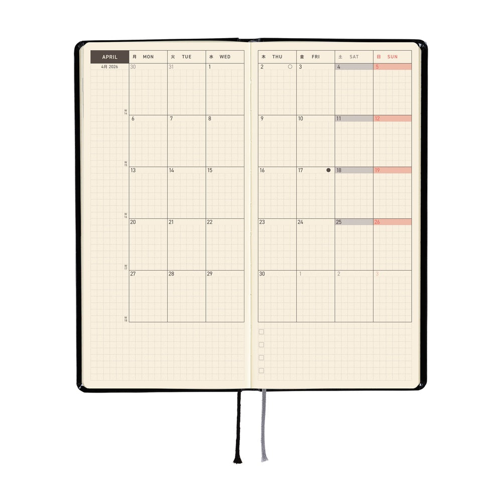 2026 Hobonichi Techo Weeks: Yumi Kitagishi (White Cat's Daily Life)