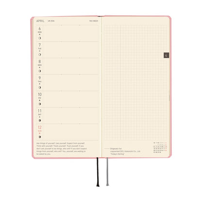 2026 Hobonichi Techo Weeks: Colors (Strawberry Milk)