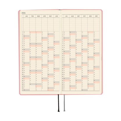 2026 Hobonichi Techo Weeks: Colors (Strawberry Milk)