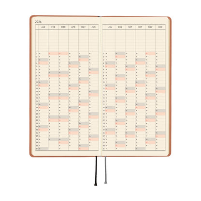 2026 Hobonichi Techo Weeks: Smooth (Milk Cocoa)