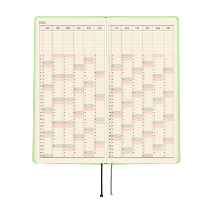 2026 Hobonichi Techo Weeks: Smooth (Melon Sorbet)