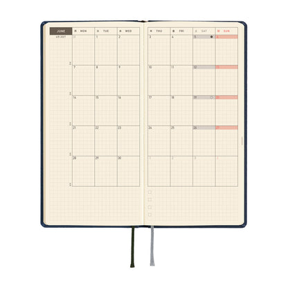 2027 Hobonichi Techo Weeks: Colors (Midnight Blue)