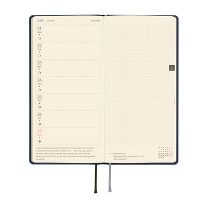 2027 Hobonichi Techo Weeks: Colors (Midnight Blue)