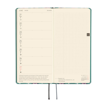 2027 Hobonichi Techo Weeks Yumi Kitagishi: White Cat Wallpaper