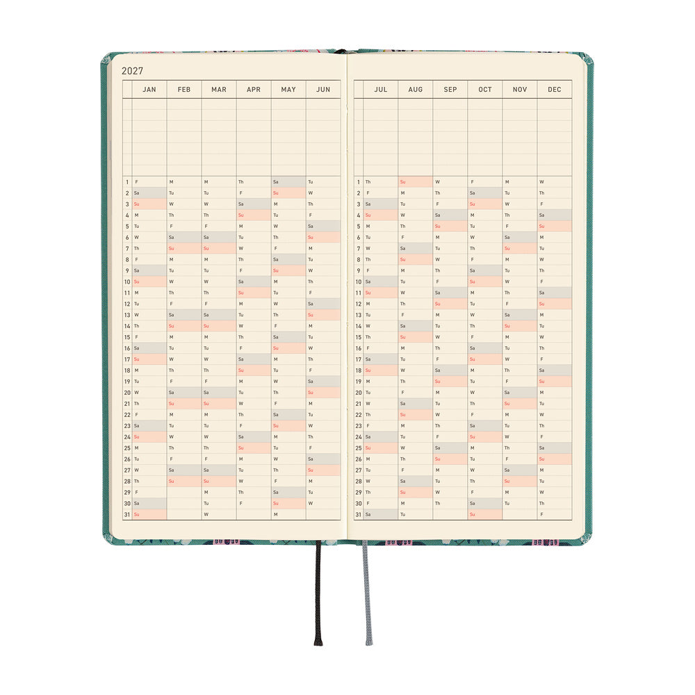 2027 Hobonichi Techo Weeks Yumi Kitagishi: White Cat Wallpaper