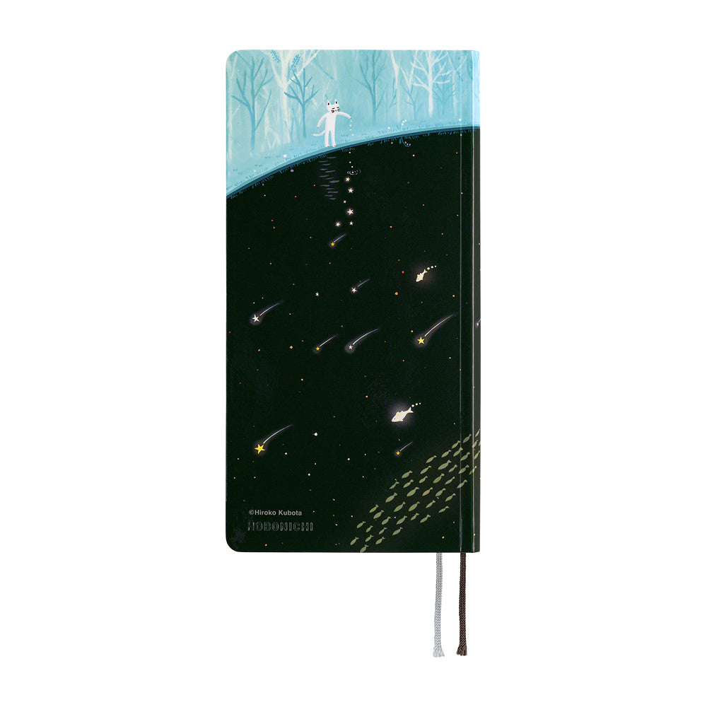 2027 Hobonichi Techo Weeks Hiroko Kubota: Meteor Shower in the Light Blue Forest