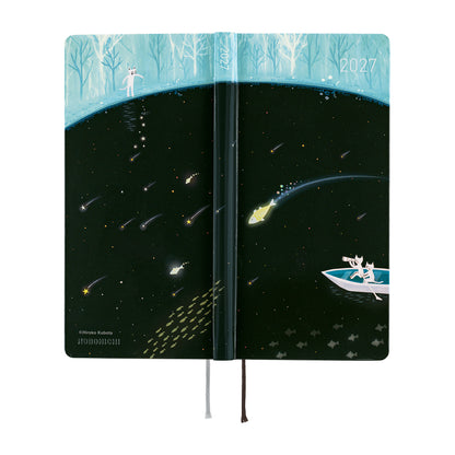2027 Hobonichi Techo Weeks Hiroko Kubota: Meteor Shower in the Light Blue Forest