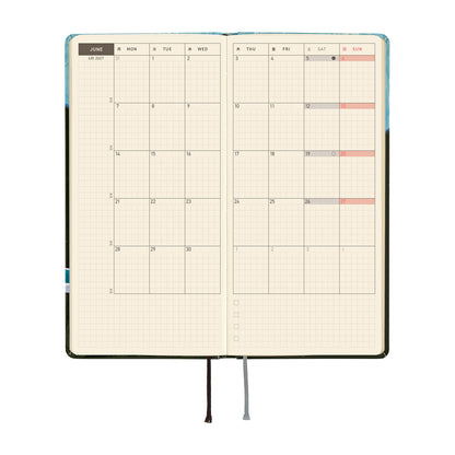 2027 Hobonichi Techo Weeks Hiroko Kubota: Meteor Shower in the Light Blue Forest
