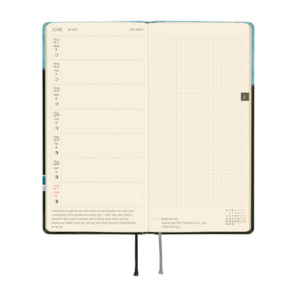 2027 Hobonichi Techo Weeks Hiroko Kubota: Meteor Shower in the Light Blue Forest