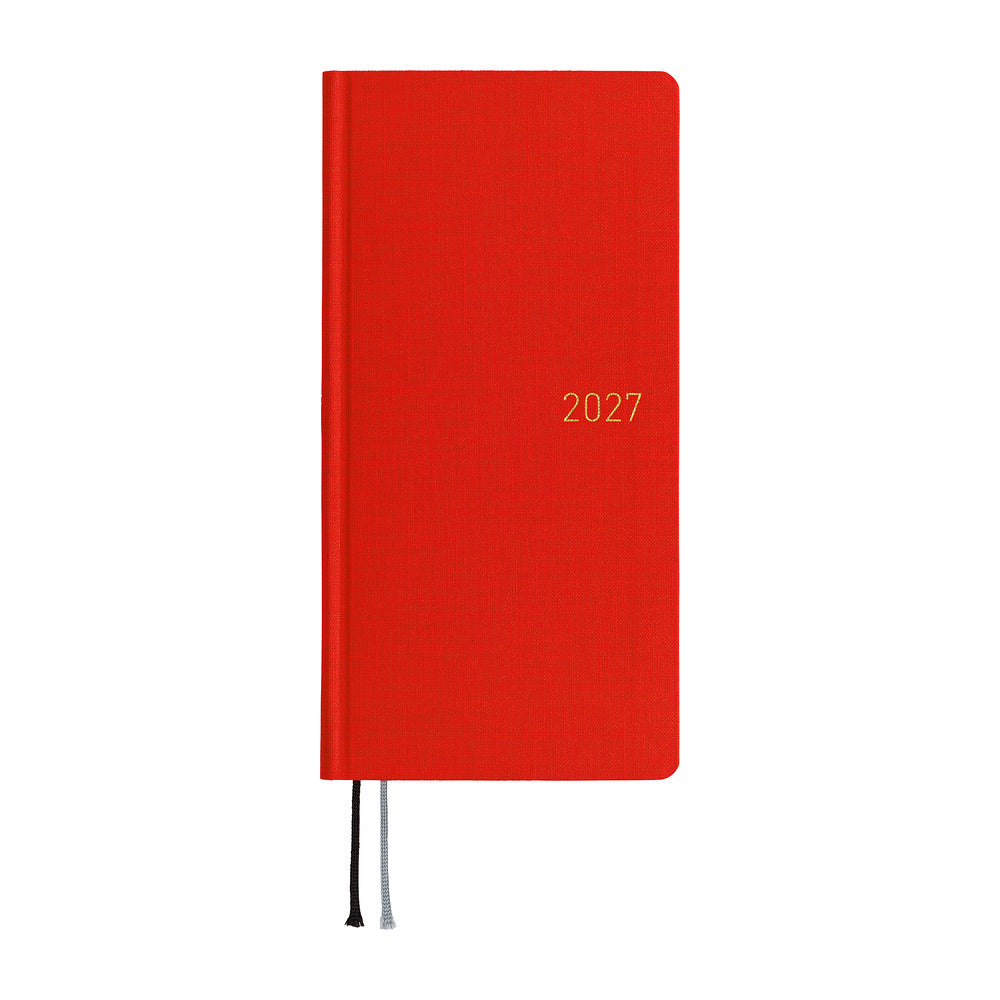 2027 Hobonichi Techo Weeks: Colors (Poppy Red)