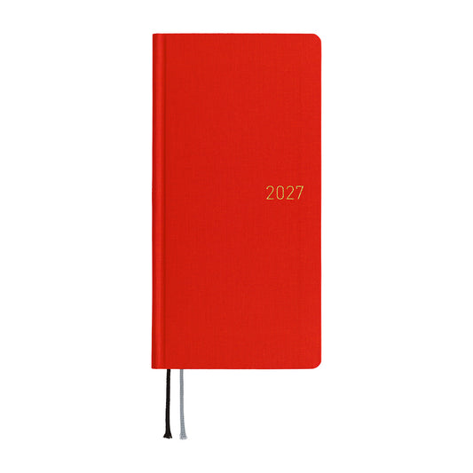 2027 Hobonichi Techo Weeks: Colors (Poppy Red)