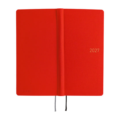 2027 Hobonichi Techo Weeks: Colors (Poppy Red)