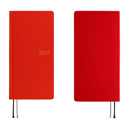 2027 Hobonichi Techo Weeks: Colors (Poppy Red)