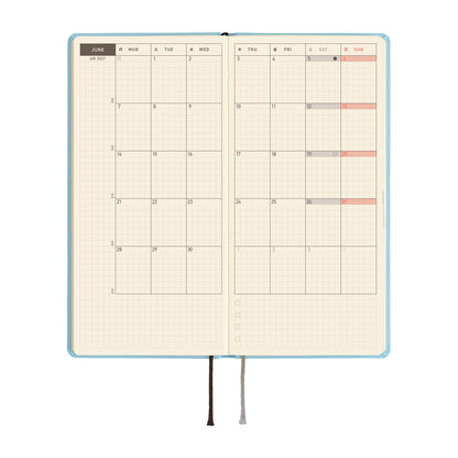 2027 Hobonichi Techo Weeks: Colors (Sea Glass)